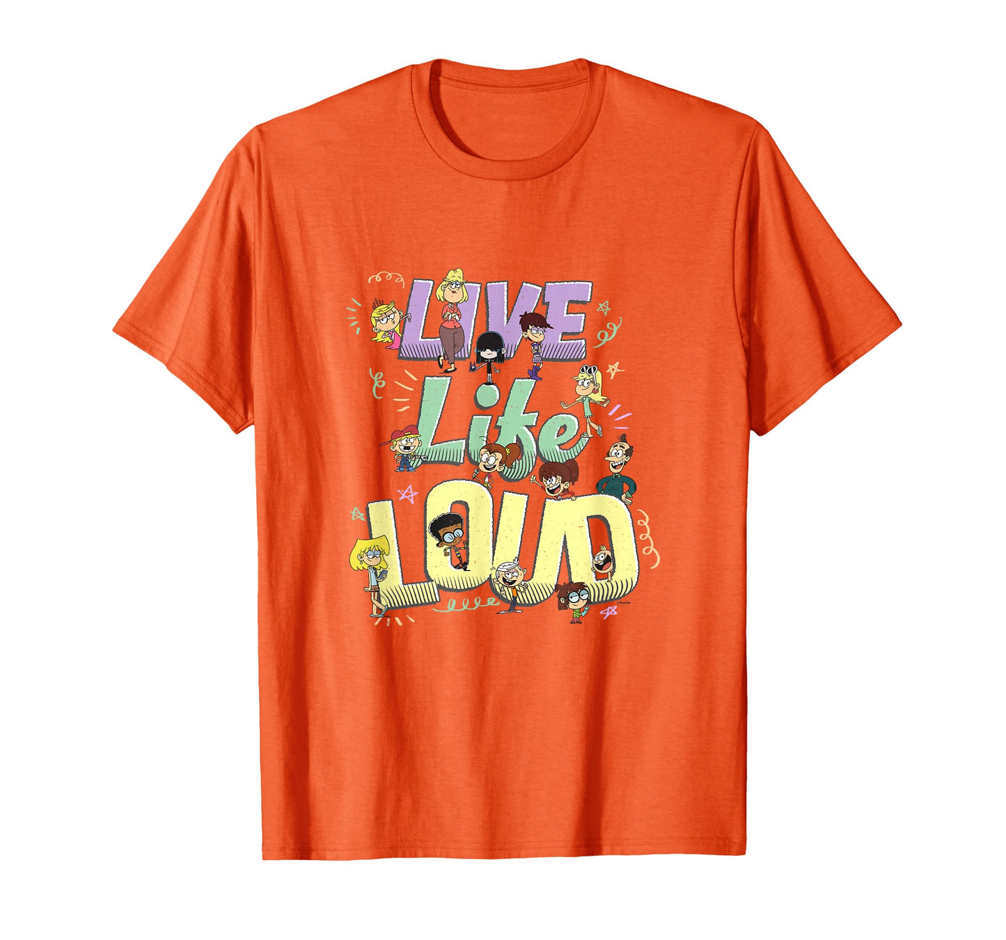 The Loud House Live Life Loud Vintage Group Logo T-Shirt