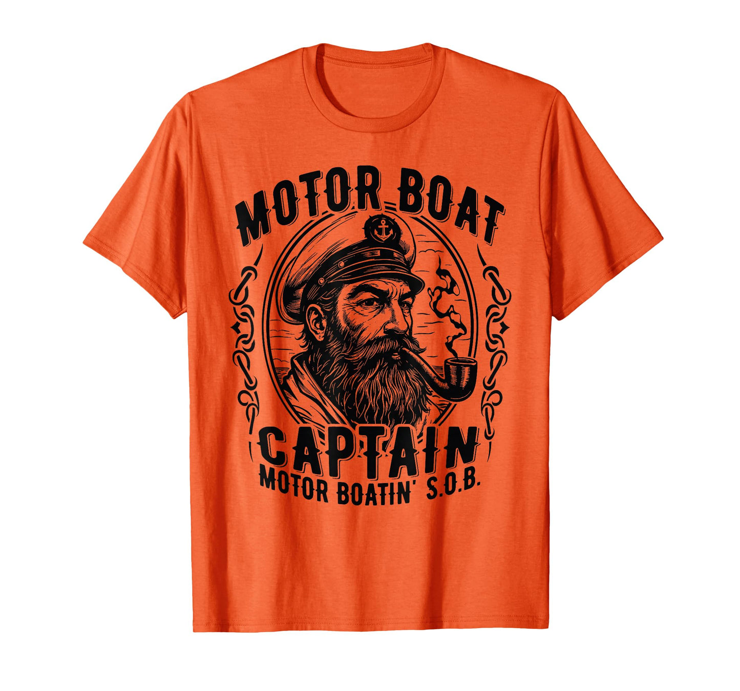 Motor Boatin' S.O.B. Vintage Pontoon Captain on the Lake T-Shirt