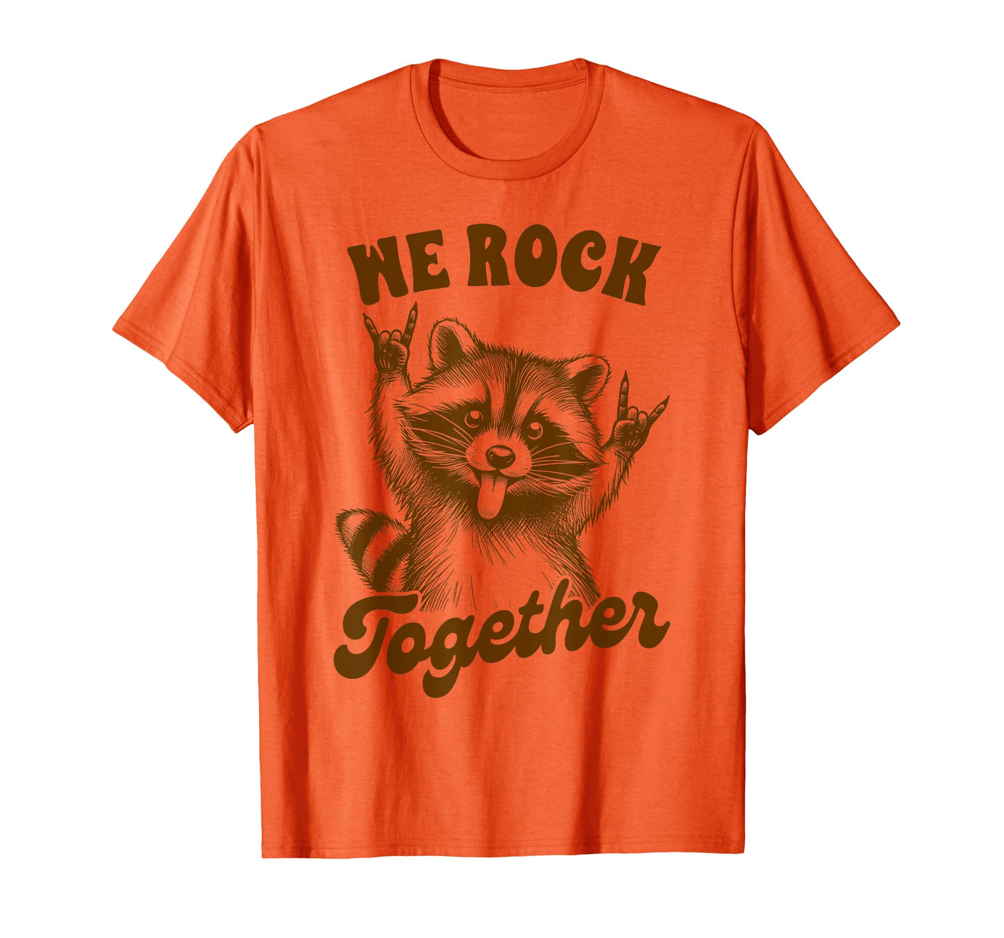 Rock n Roll Music Band Racoon Musician We Rock A Together T-Shirt