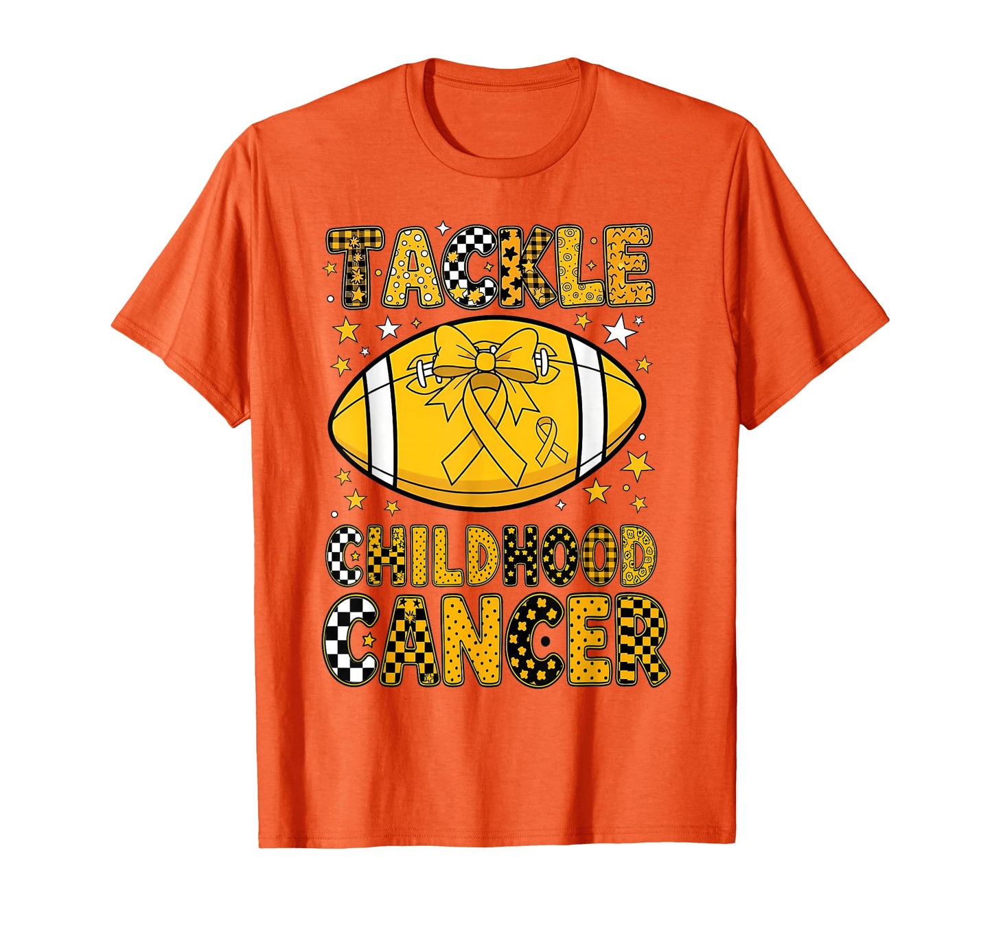 Childhood Tackle Football Childhood Cancer Awareness Women T-Shirt