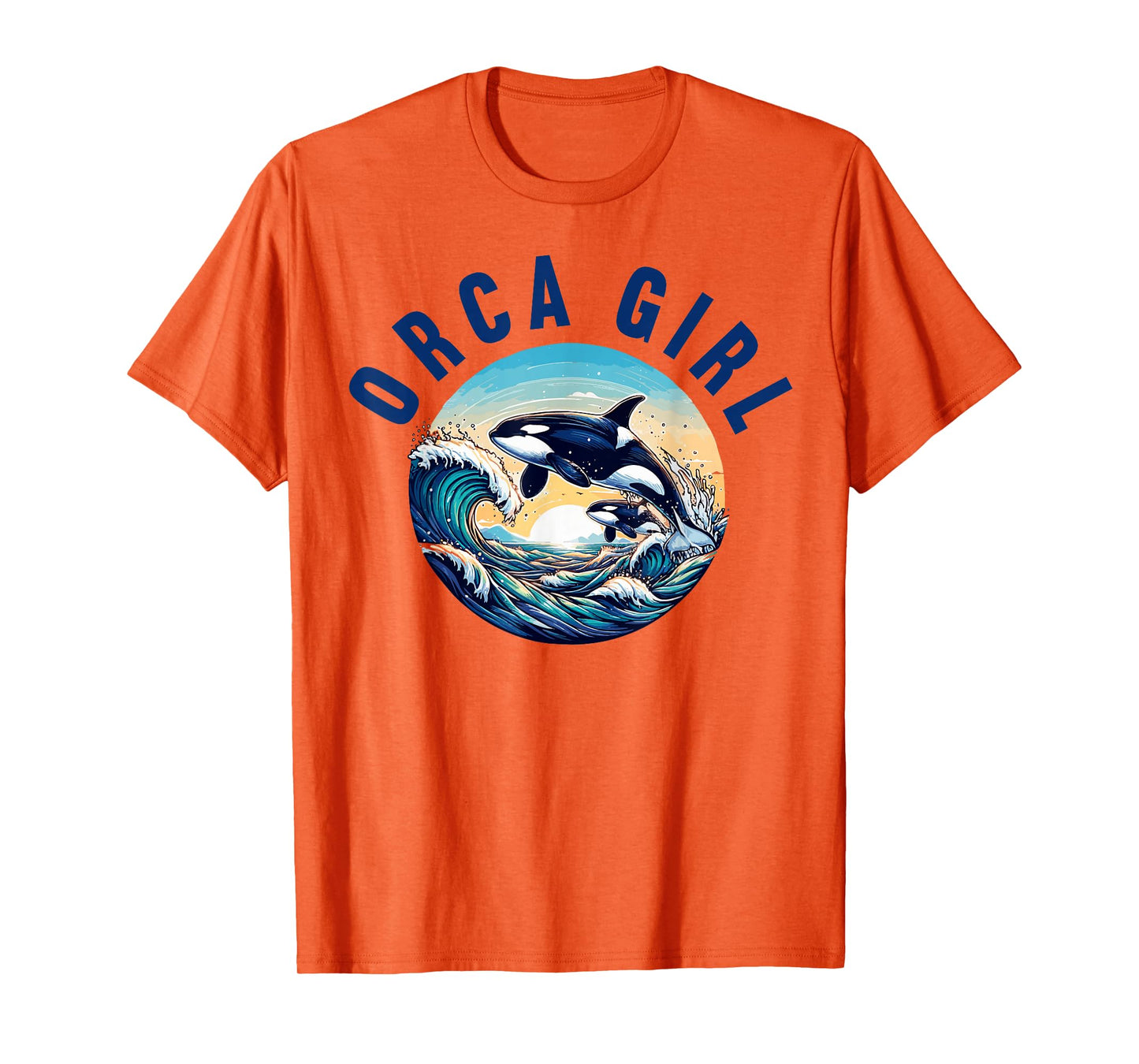 Ocean Loving Kids Orca Whale Girl T-Shirt