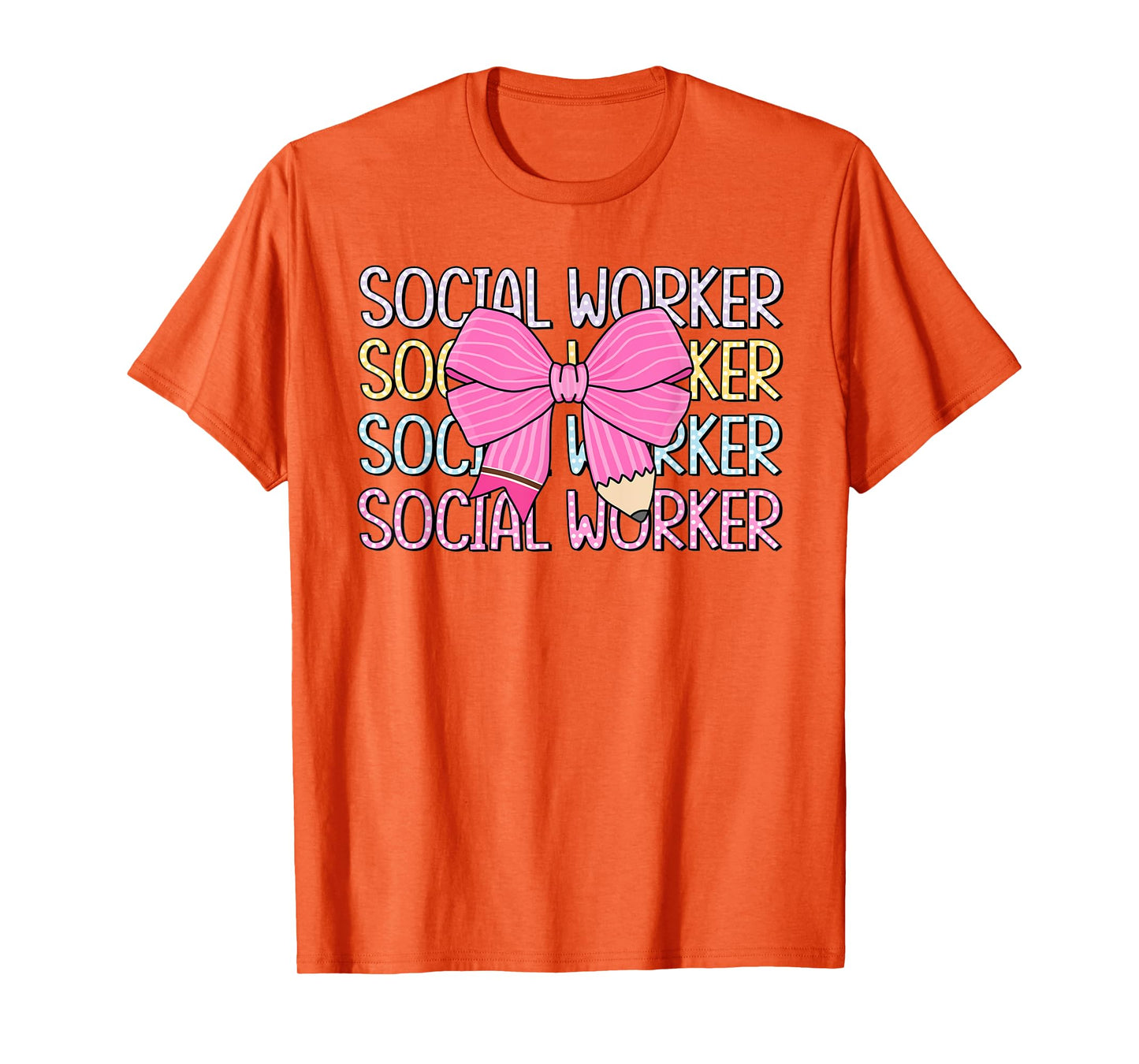Retro Social Worker Coquette Bow Dalmatian Back To School T-Shirt