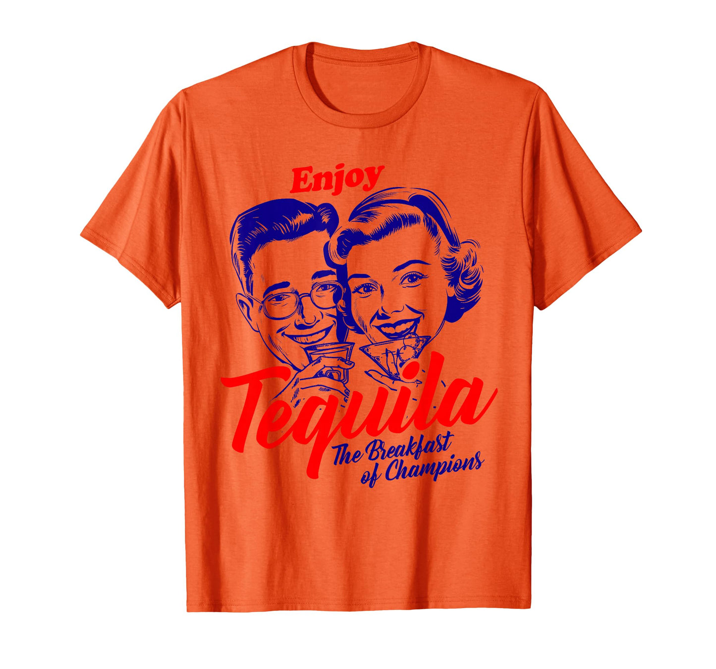 Enjoy Tequila Breakfast of Champions Vintage Retro T-Shirt