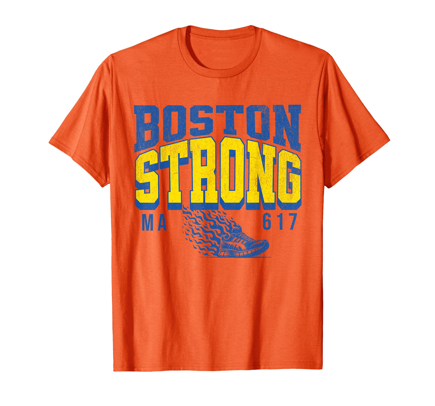 Boston Strong Massachusetts runners club Marathon running T-Shirt