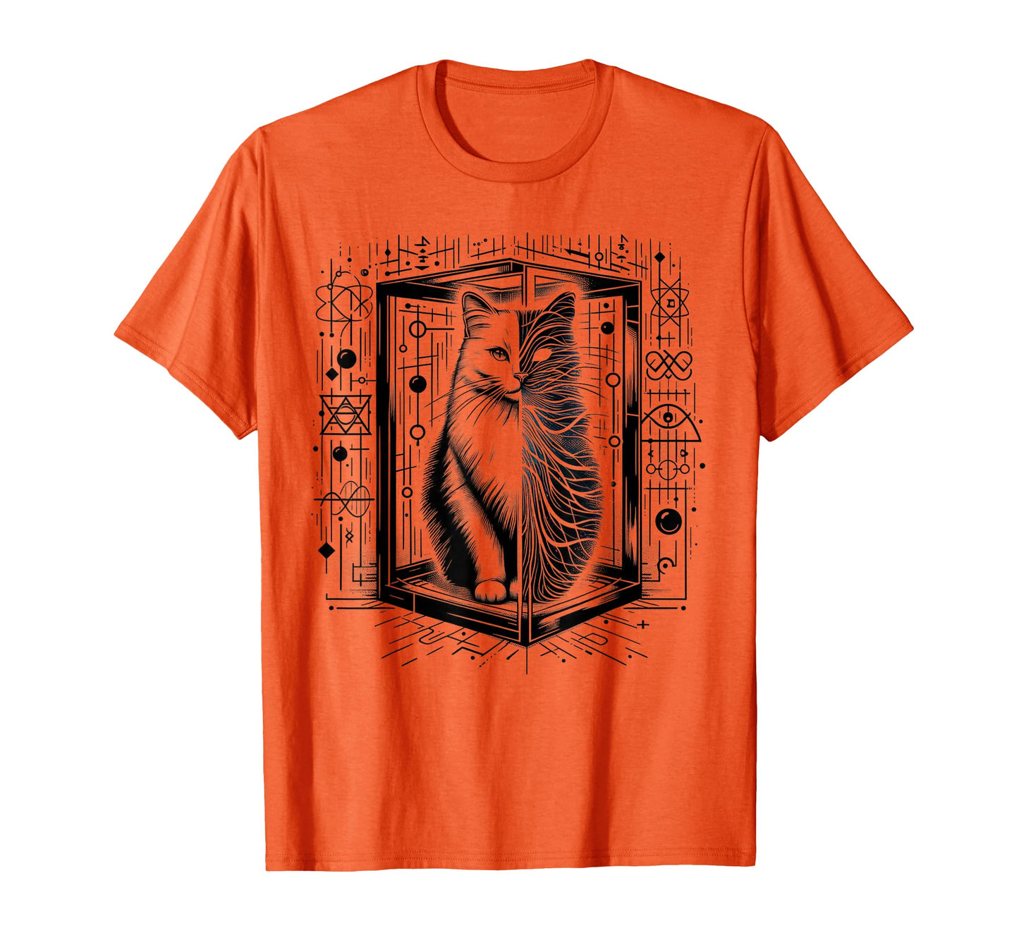Funny Physics Schrödinger's cat in a Box Quantum Physics T-Shirt