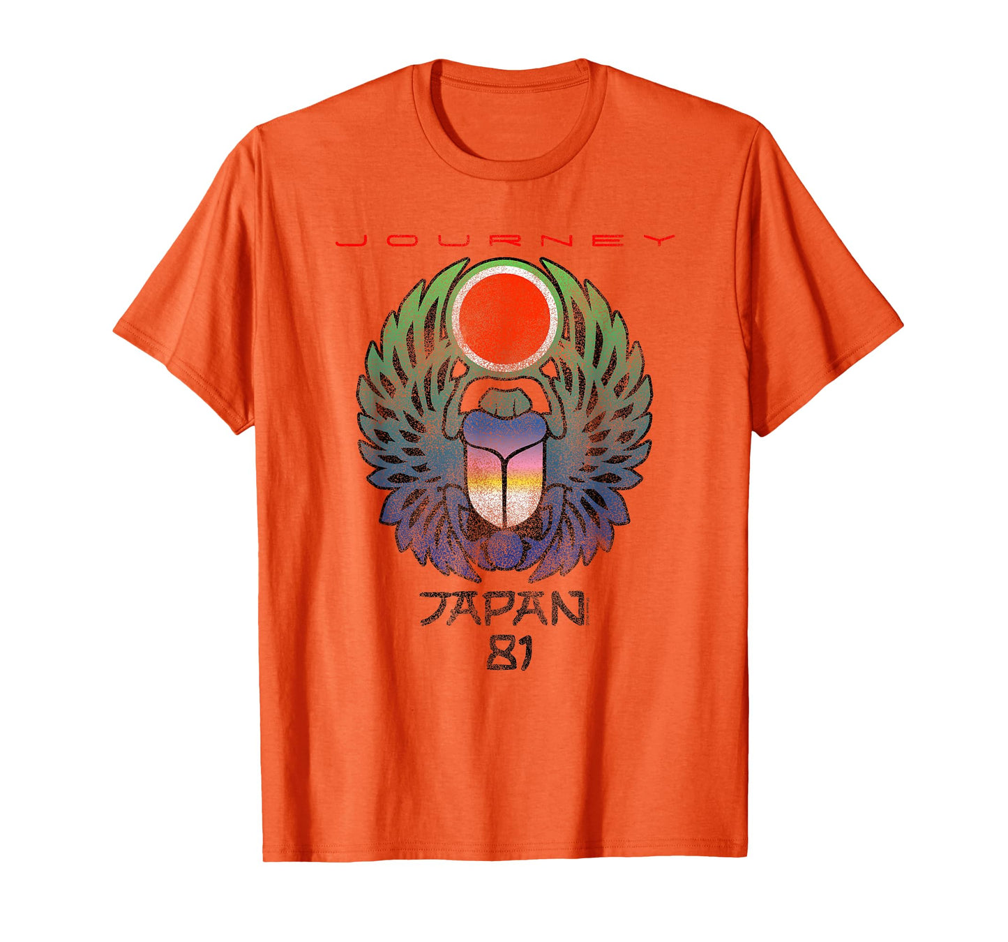 Journey Japan 1981 Scarab Beetle Music T-Shirt