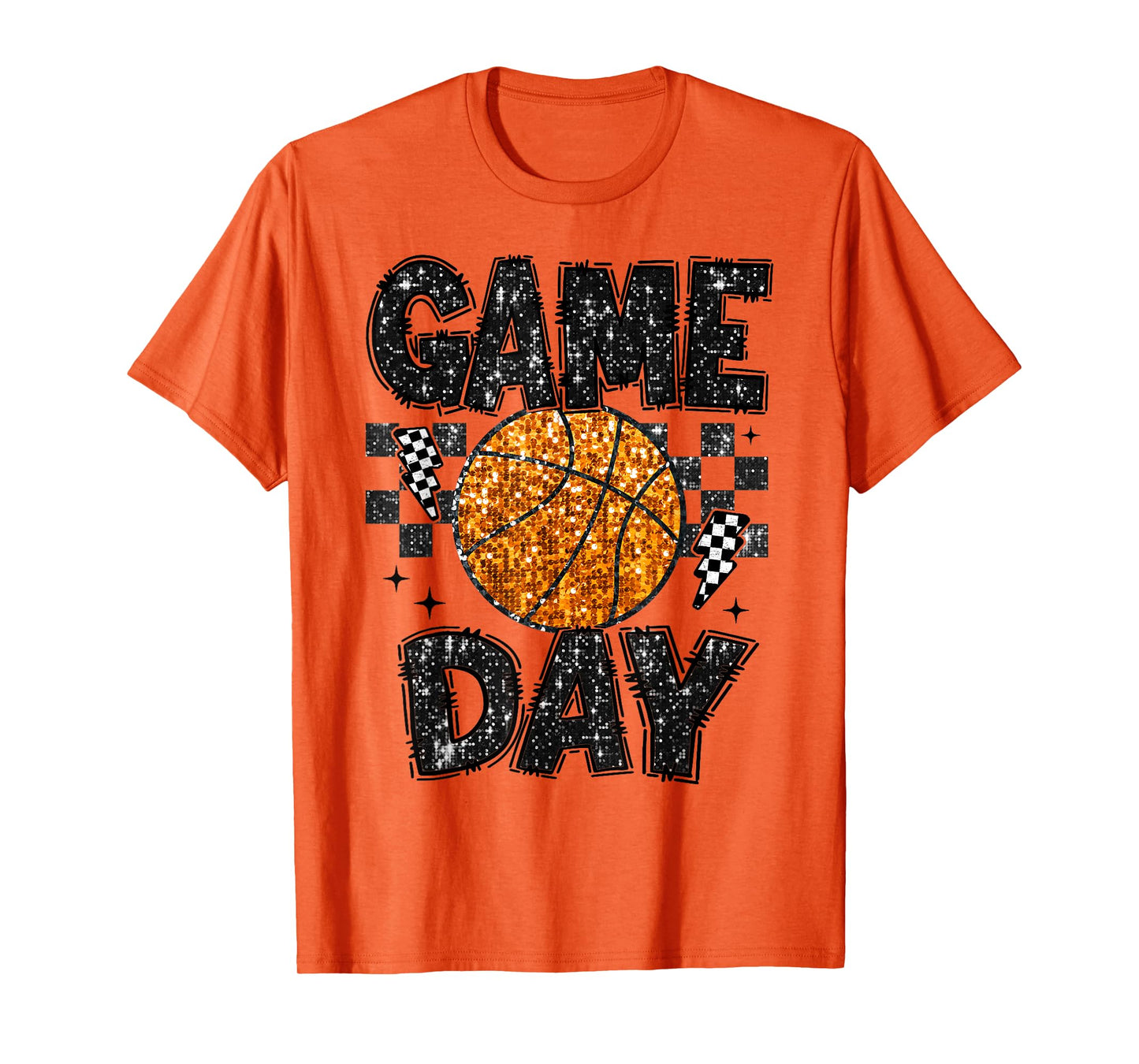 Game Day Basketball Life Cute Mama Mom Matching Retro T-Shirt