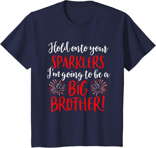 Kids Big Brother 4th of July Pregnancy Announcement Shirt