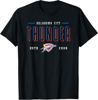 NBA Official Oklahoma City Thunder Negative Space T-Shirt