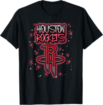 NBA Houston Rockets Airbrush Logo T-Shirt