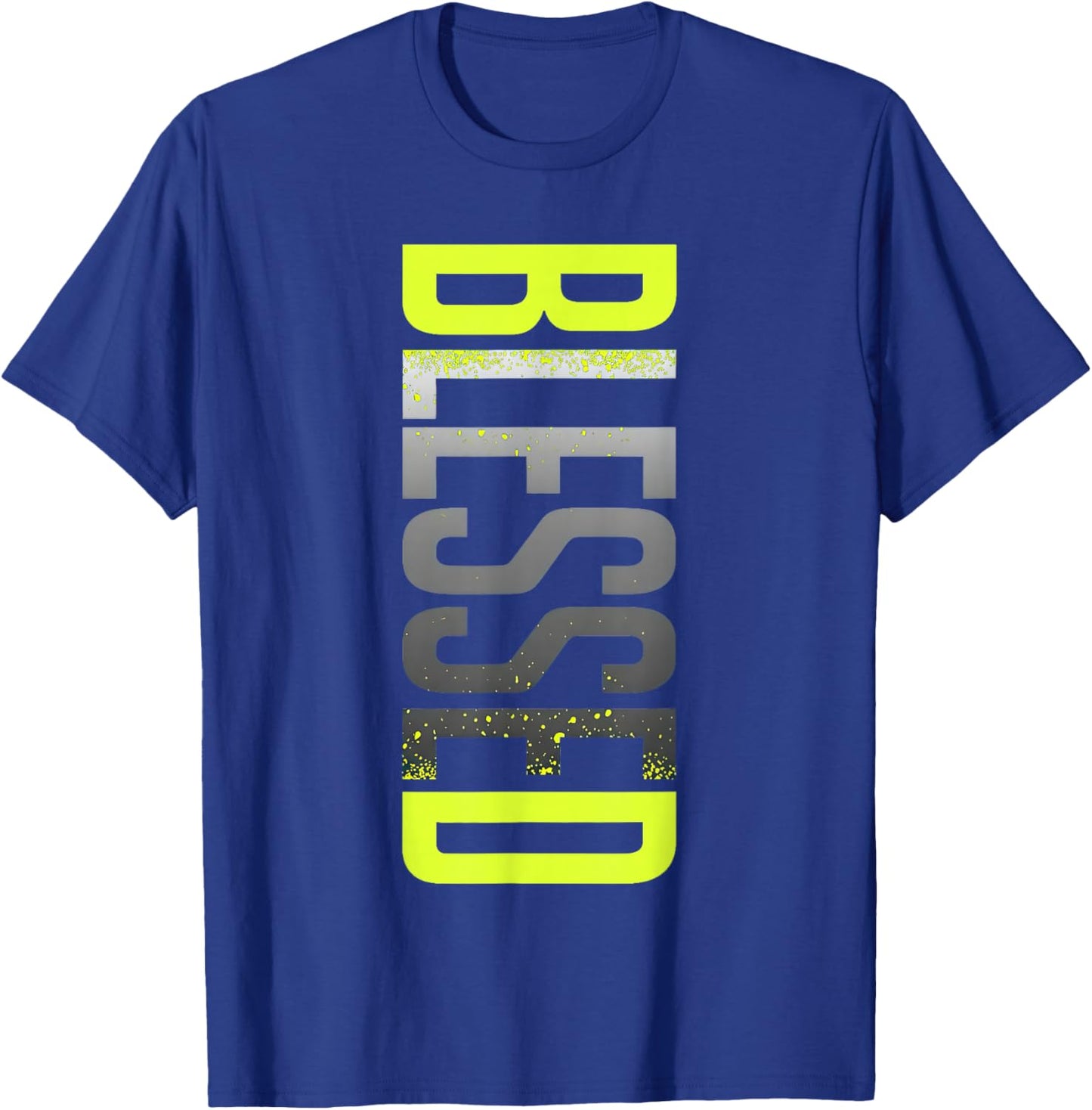 Neon Yellow Black Cool Grey Graphic Match T-Shirt - T-Shirt | Royal