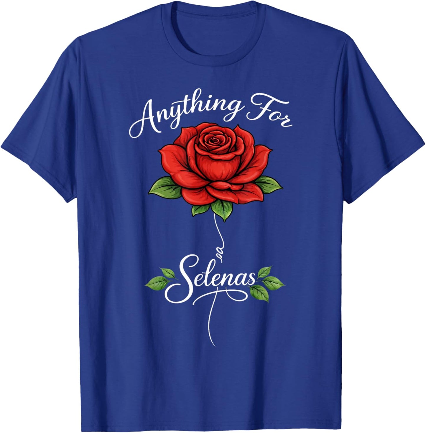 Vintage Anything for Selena Rose Gift Men Women Kids T-Shirt - T-Shirt | Royal