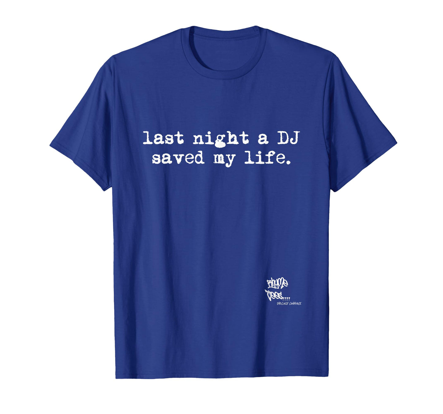 OLD SCHOOL RAP HIP HOP Last Night A DJ Saved My Life 80's T-Shirt