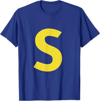 letter S funny chipmunk group matching halloween costume T-Shirt