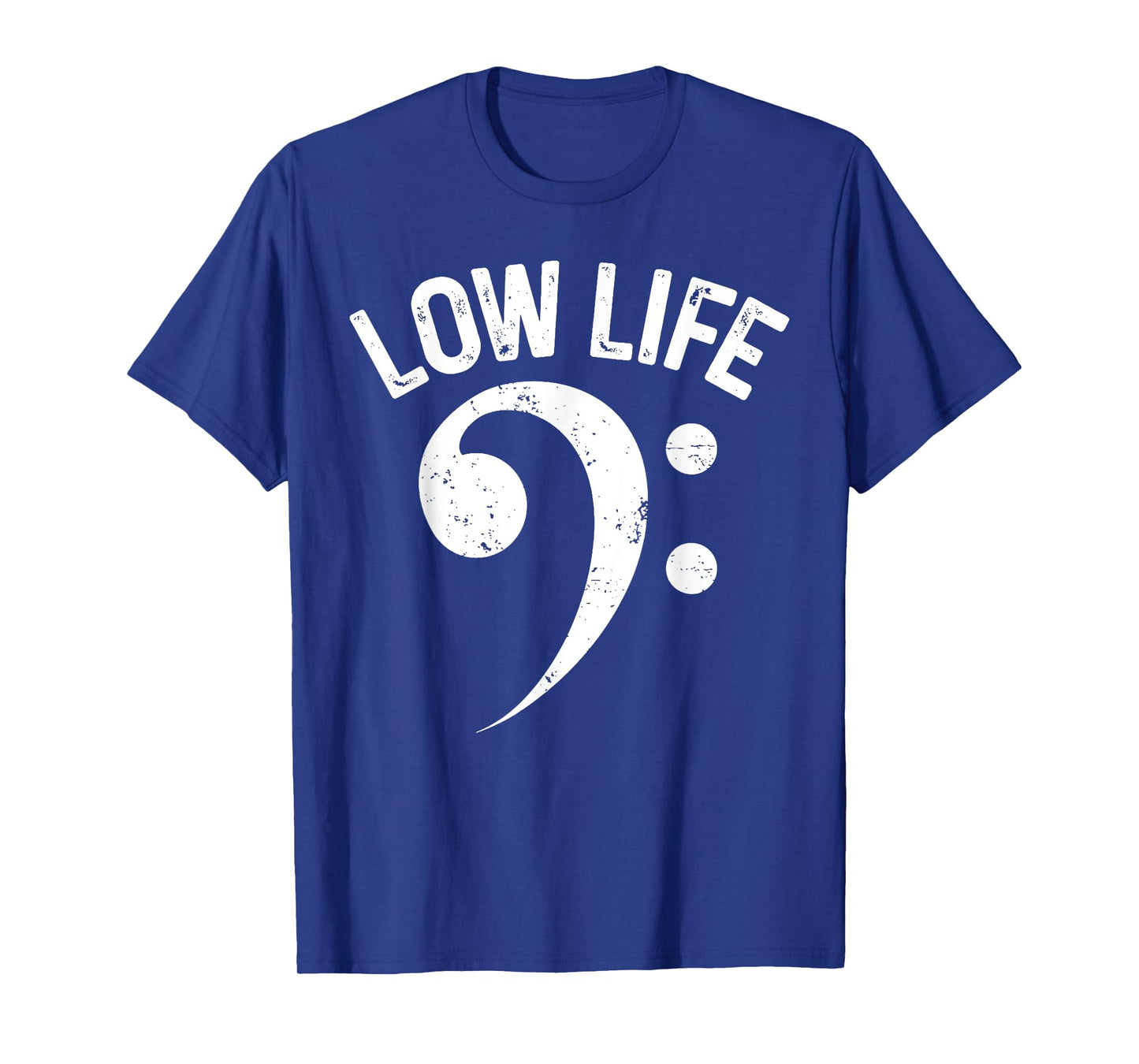 Vintage Funny Low Life Classic Bass Clef Music Lover T-Shirt