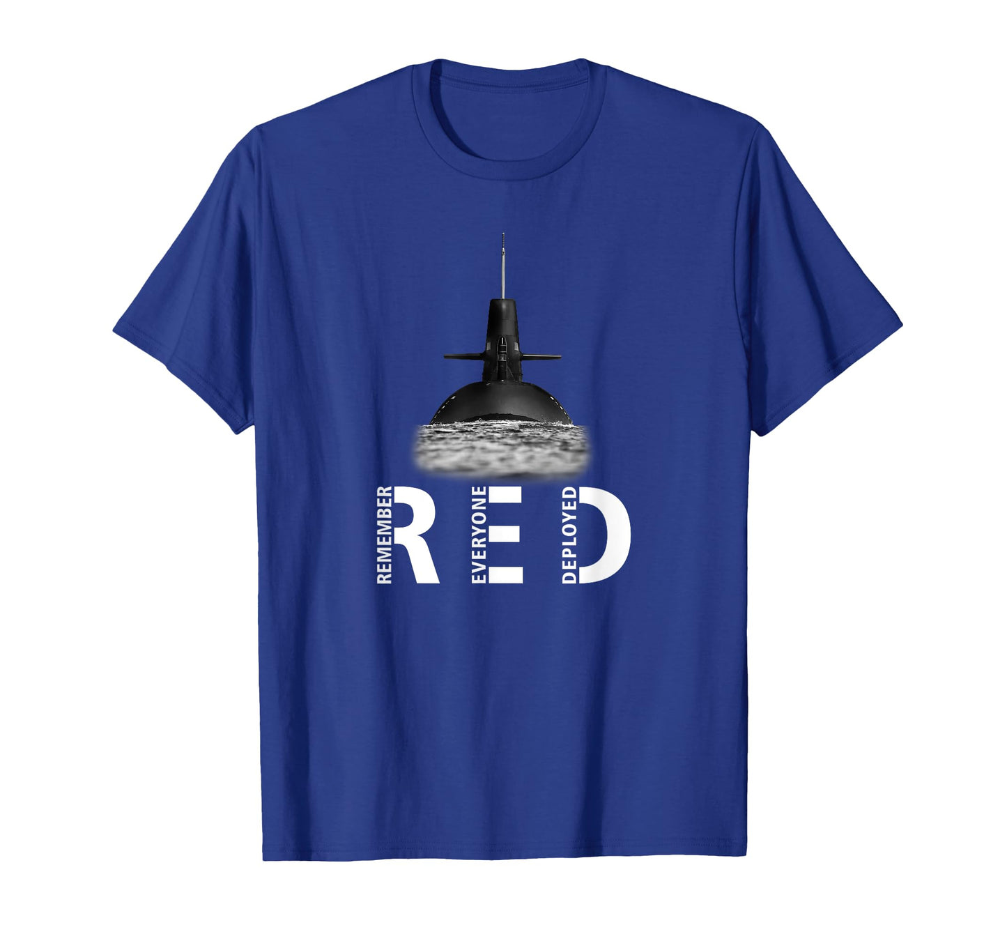 RED Friday Remember Everyone Deployed Military Submarine T-Shirt