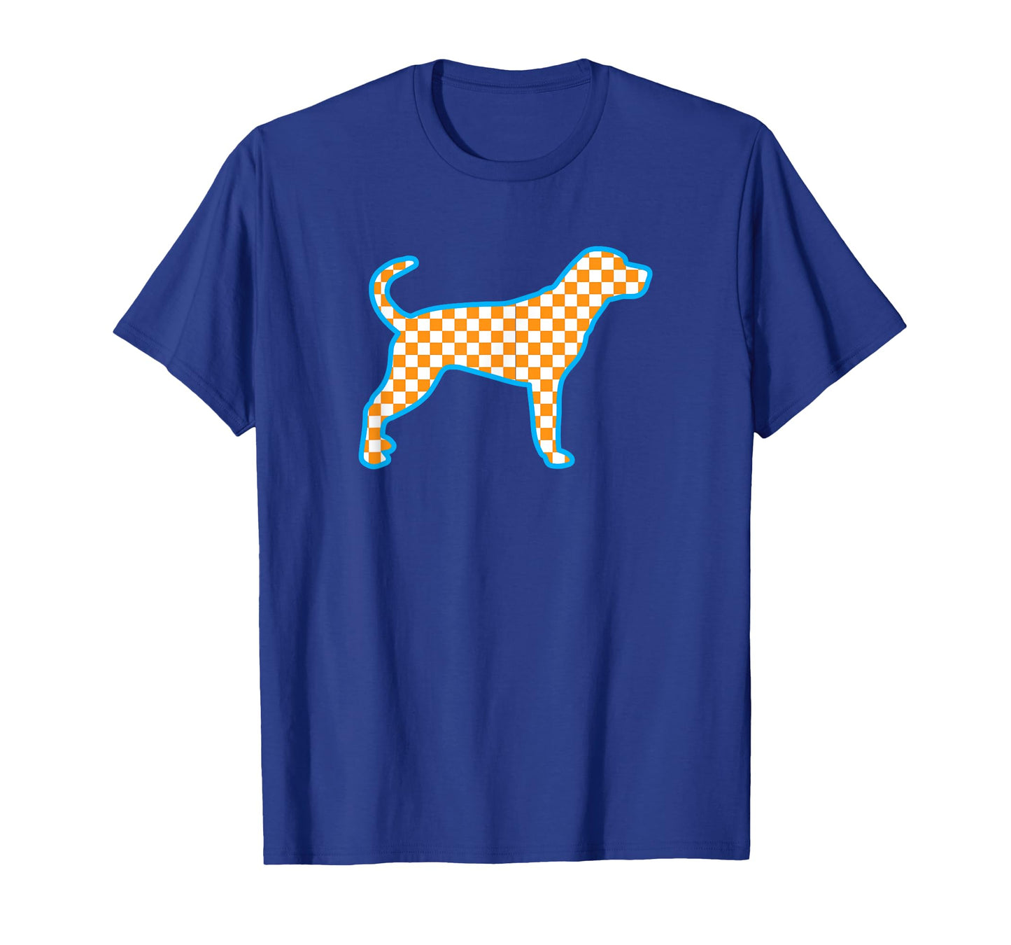 Native Home State Pride Orange White Checkerboard Tennessee T-Shirt