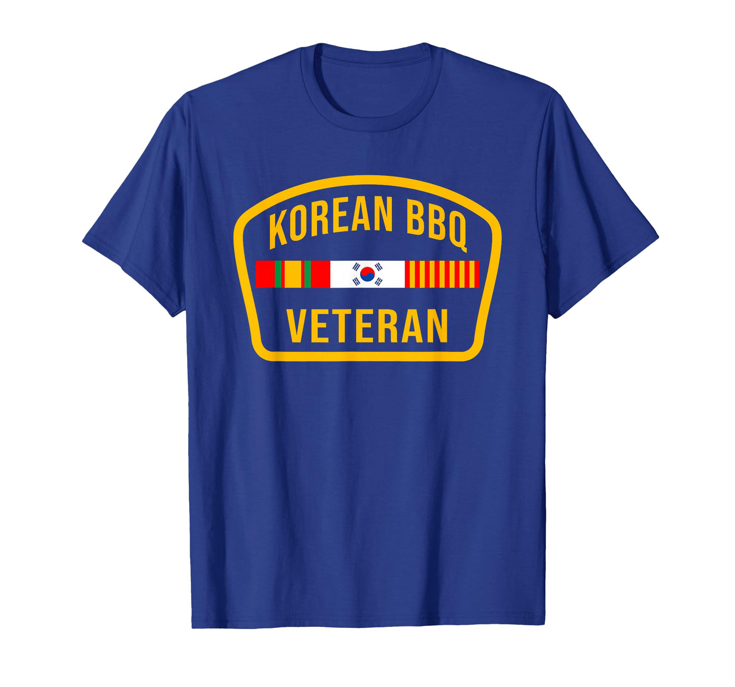 Korean BBQ Veteran Funny Food Lover Gym Cheat Day Military T-Shirt
