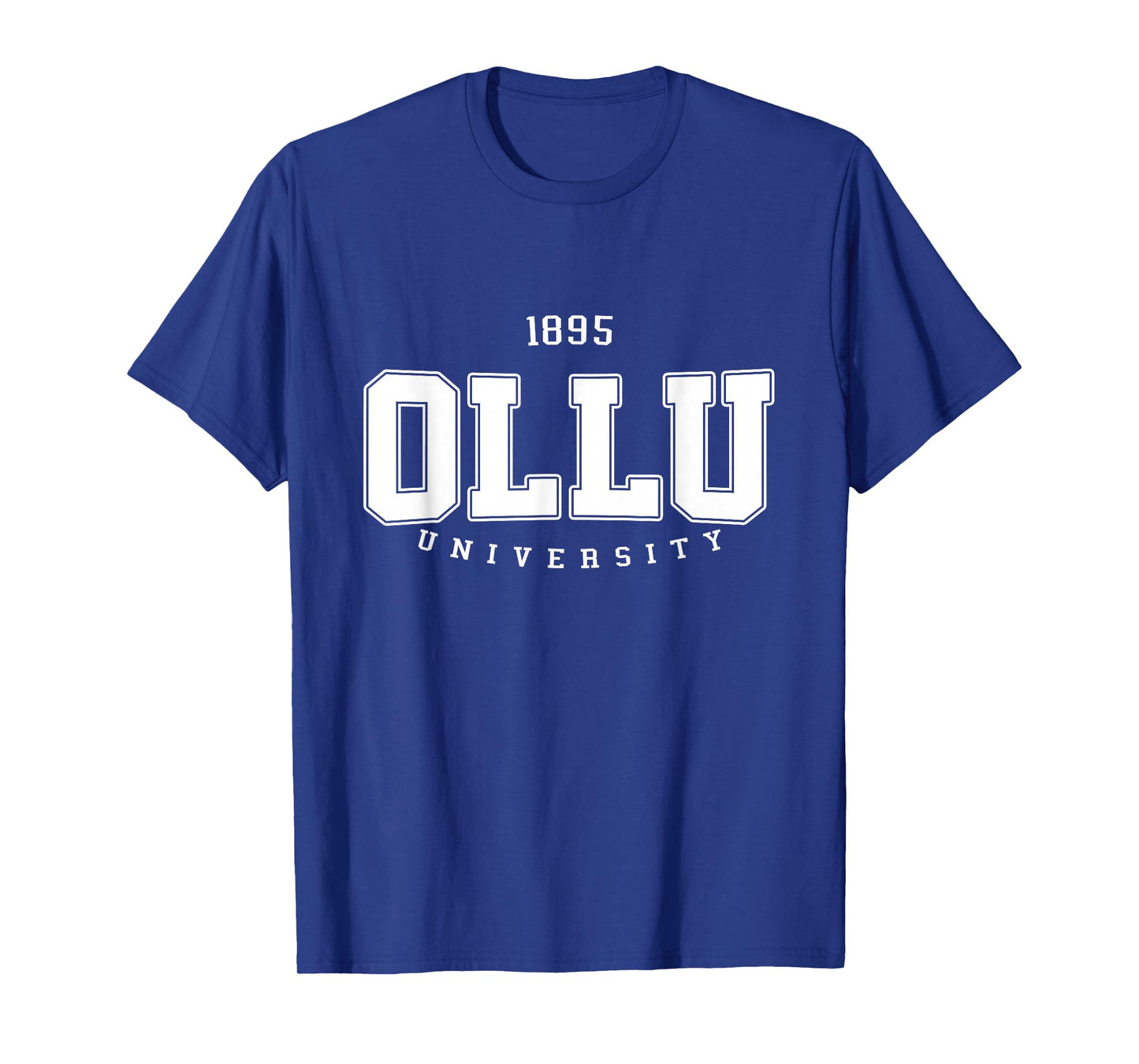 OLLU Arch Vintage Athletic Sports Tee for Men Women T-Shirt