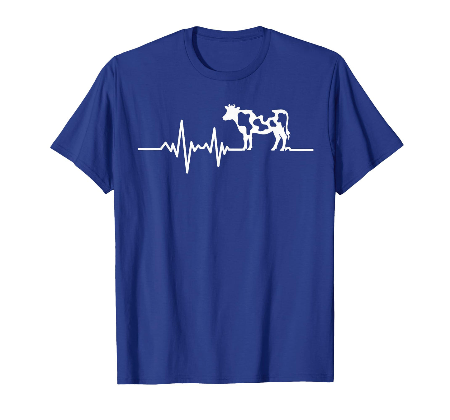 Cow Heartbeat Dairy Farming Ranch Life Cattle Lover Gifts T-Shirt