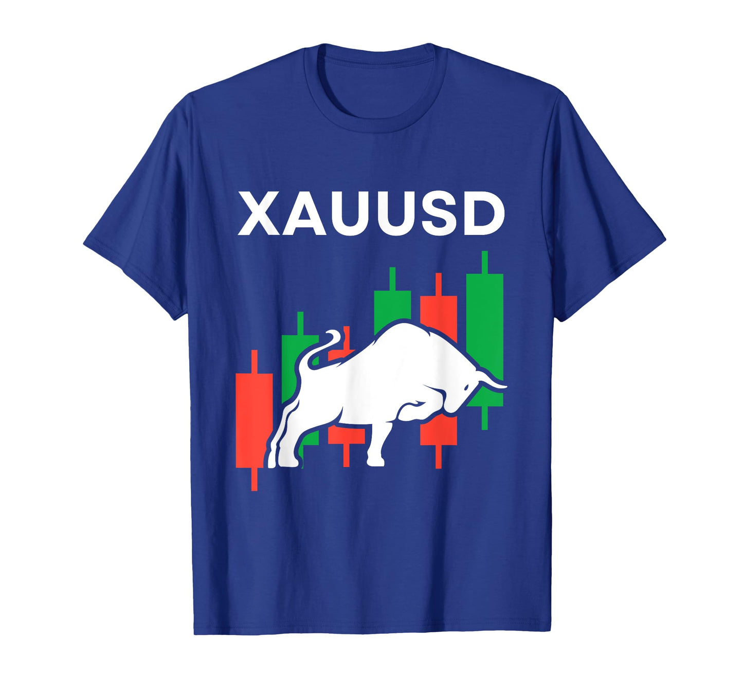 Trading Design For Men Women XAUUSD Forex Day Trader Bull T-Shirt