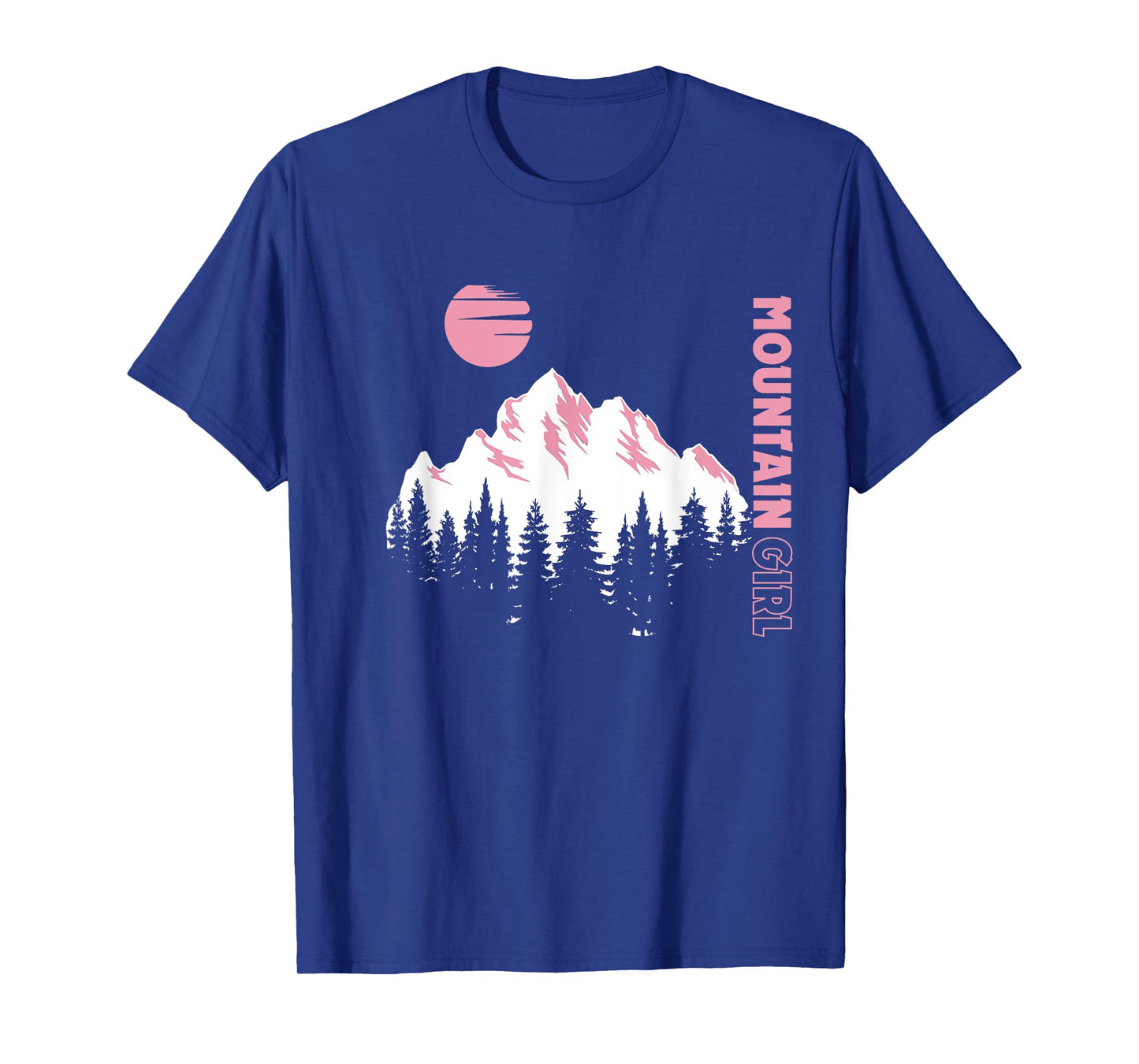 Mountain Girl Outdoor Loving Girl Mountain Moon Girl T-Shirt