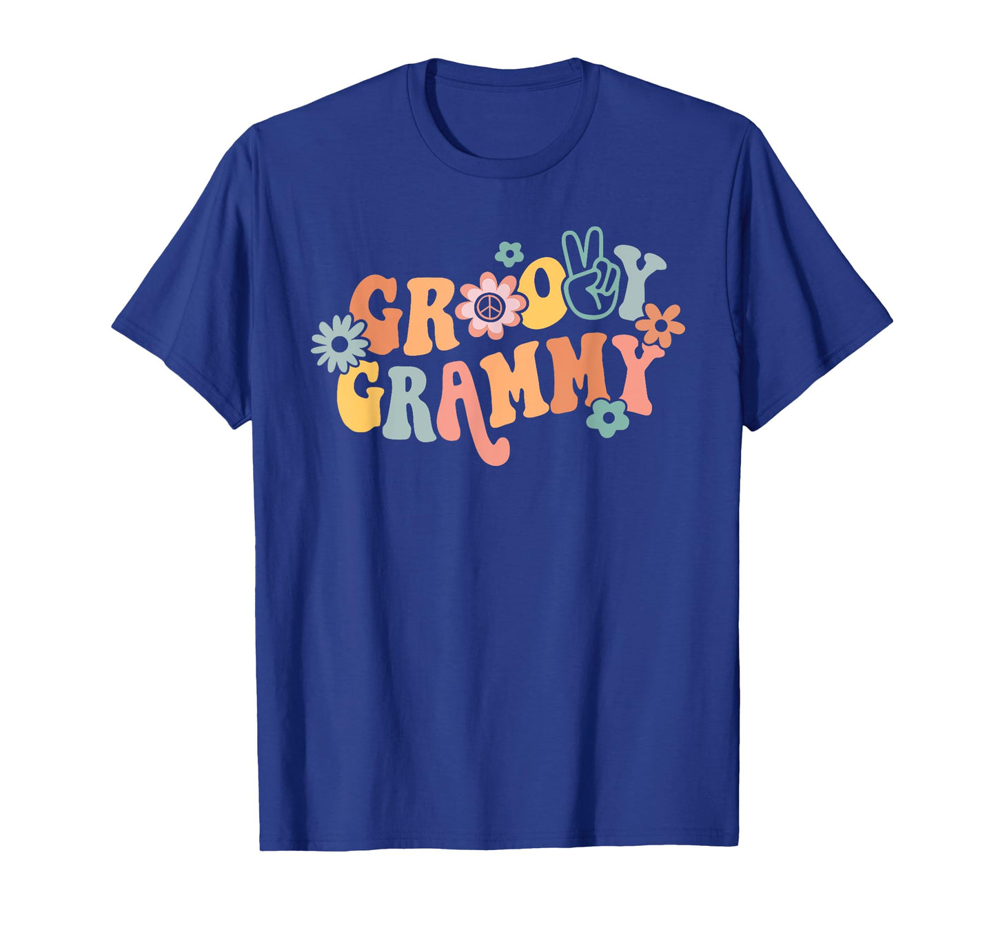 Groovy Grammy One Thankful Grammy Valentines Day Mothers Day T-Shirt