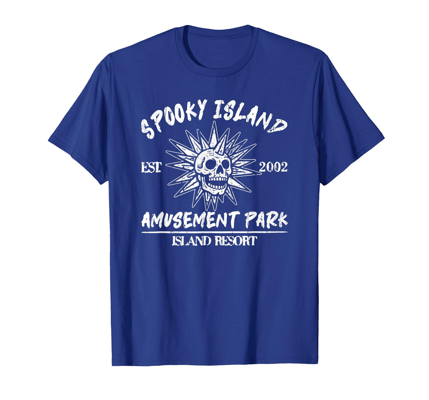 Spooky Island Amusement Park, Disco Skull, Halloween T-Shirt