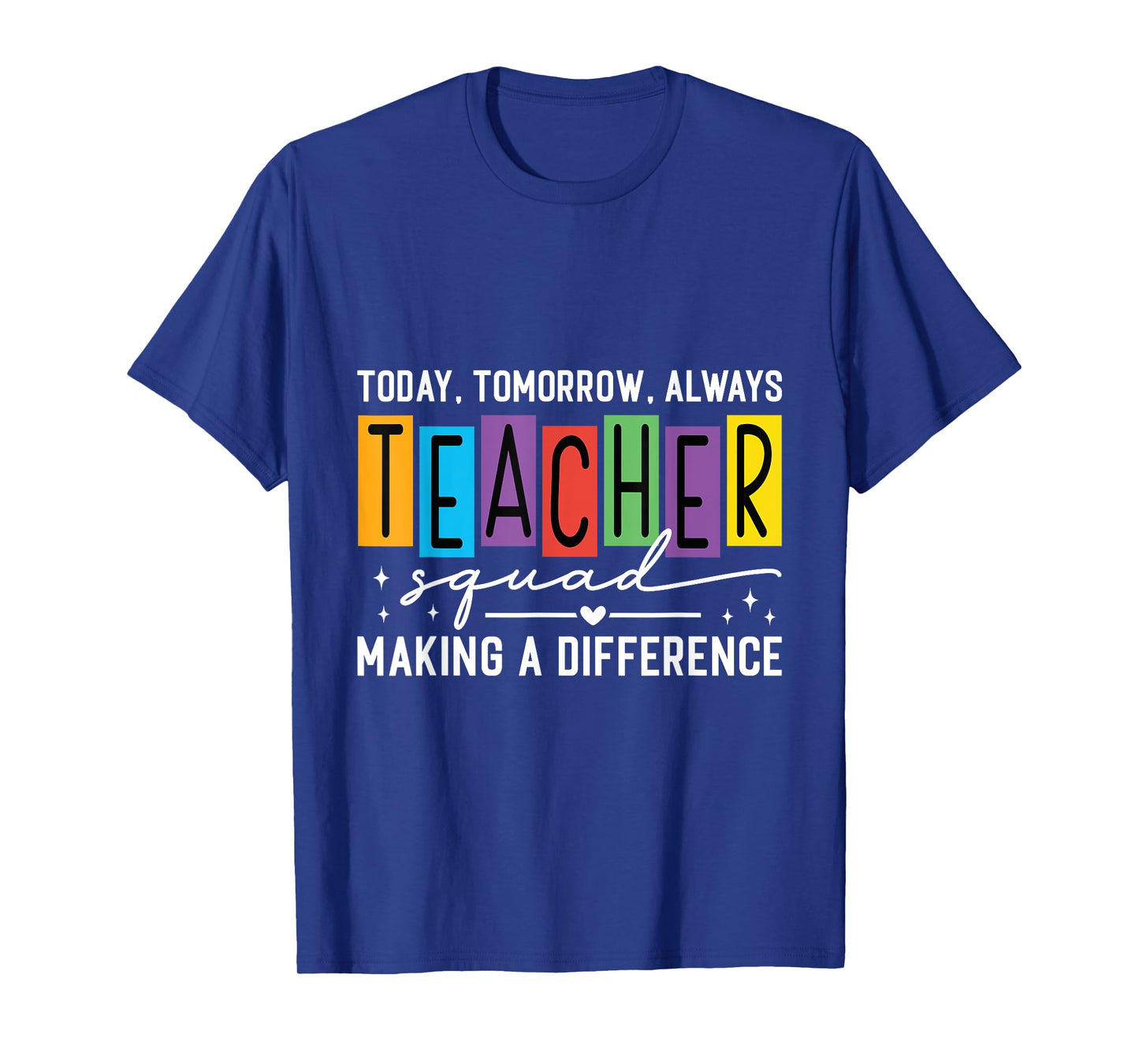 Teacher Squad Making a Difference Back to School Cute Retro T-Shirt