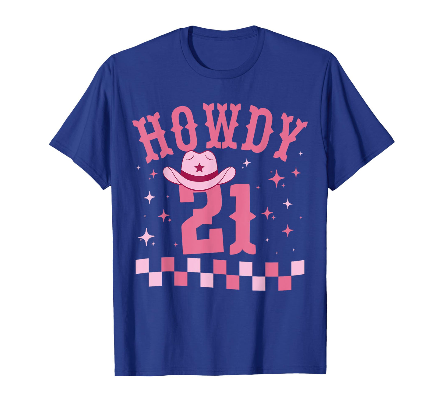 Groovy Howdy 21 Funny Retro Cowgirl Awesome 21st Birthday T-Shirt