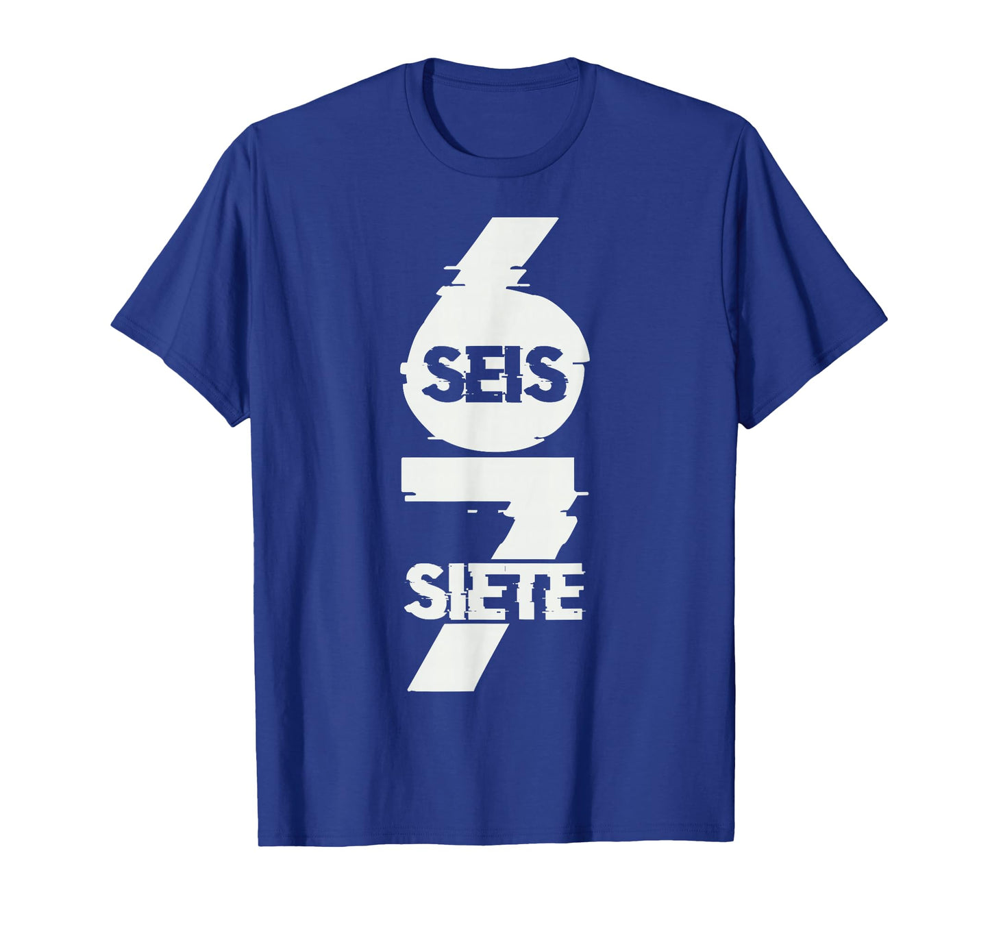 Fun Six Seven in Spanish SEIS Siete 67 Brainrot Meme T-Shirt