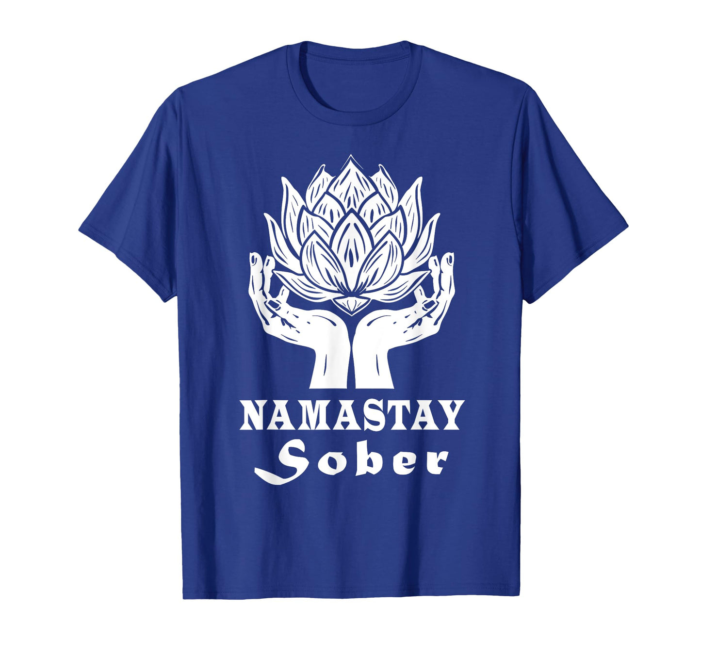 Namastay Sober Mandala Recovery Mediation Buddha Sobriety T-Shirt