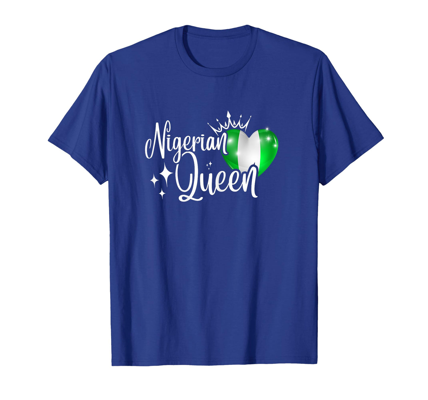Nigerian Queen I Heart Nigeria Flag T-Shirt