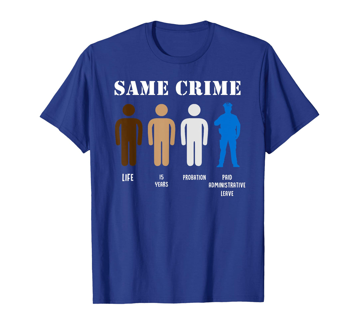 Same Crime Different Time Funny Satirical T-Shirt T-Shirt