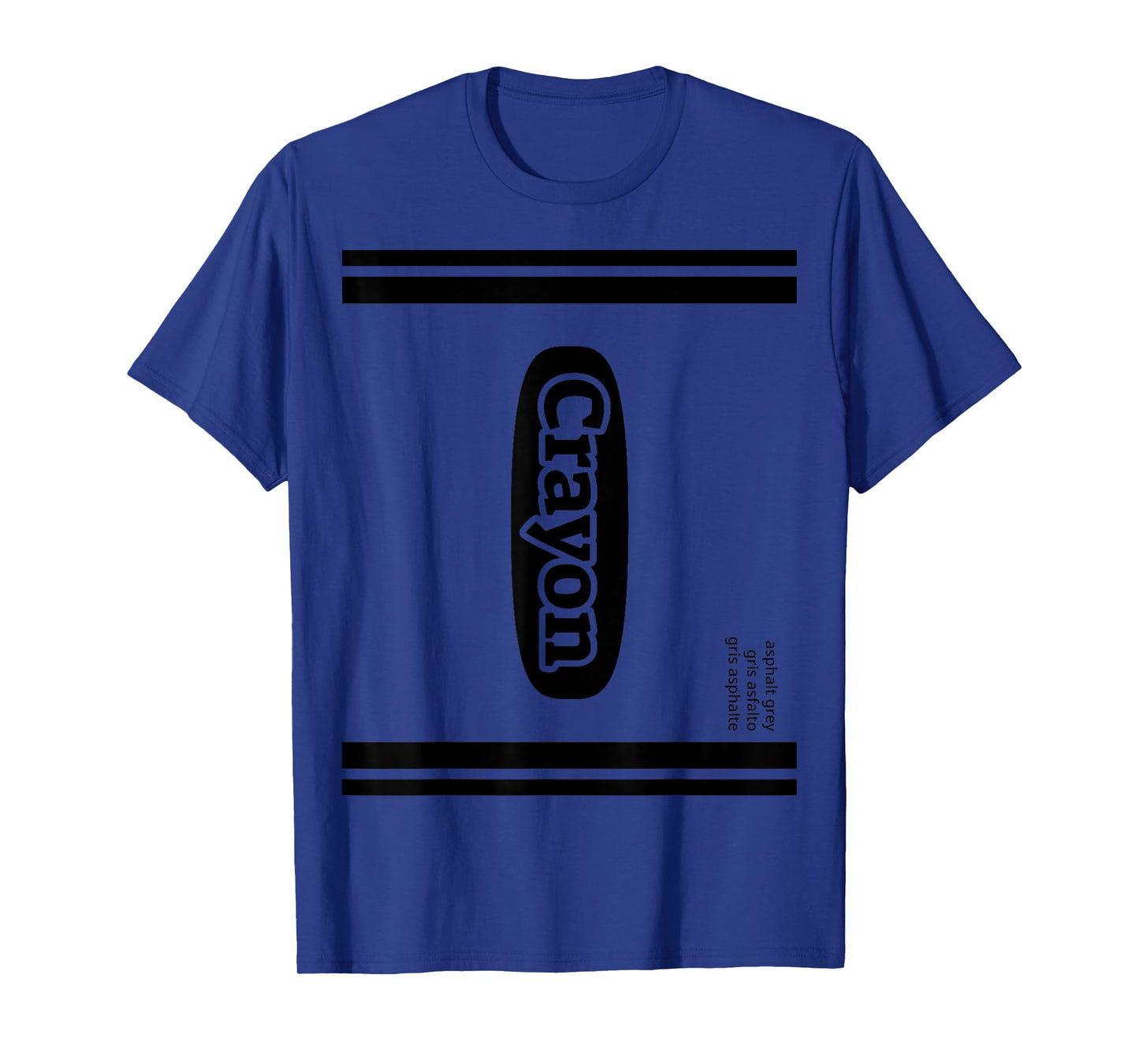 Crayon Asphalt Grey Group Costume T-Shirt