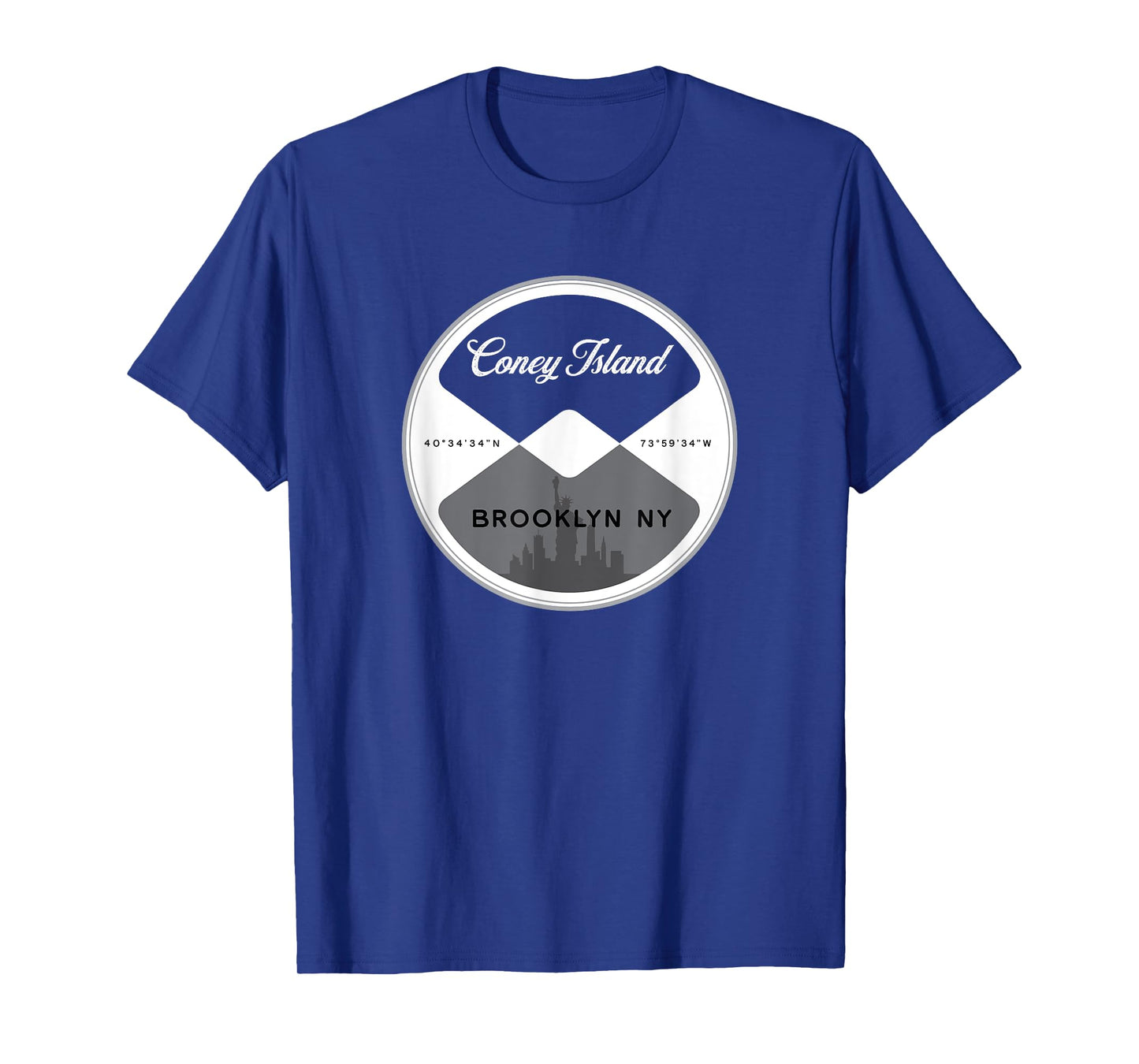 Coney Island Brooklyn New York City NYC Circle Graphic T-Shirt