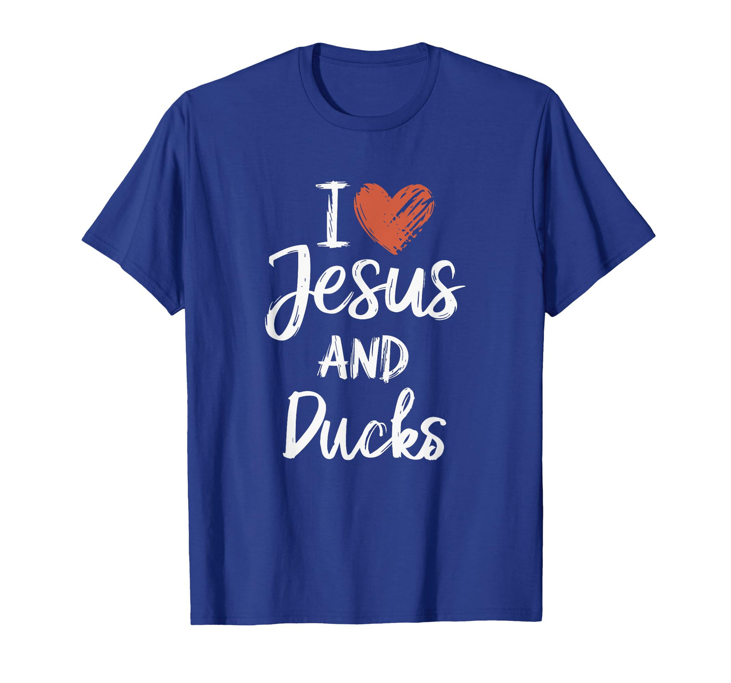 I Love Jesus And Ducks Christian Religious Ducks Lover T-Shirt
