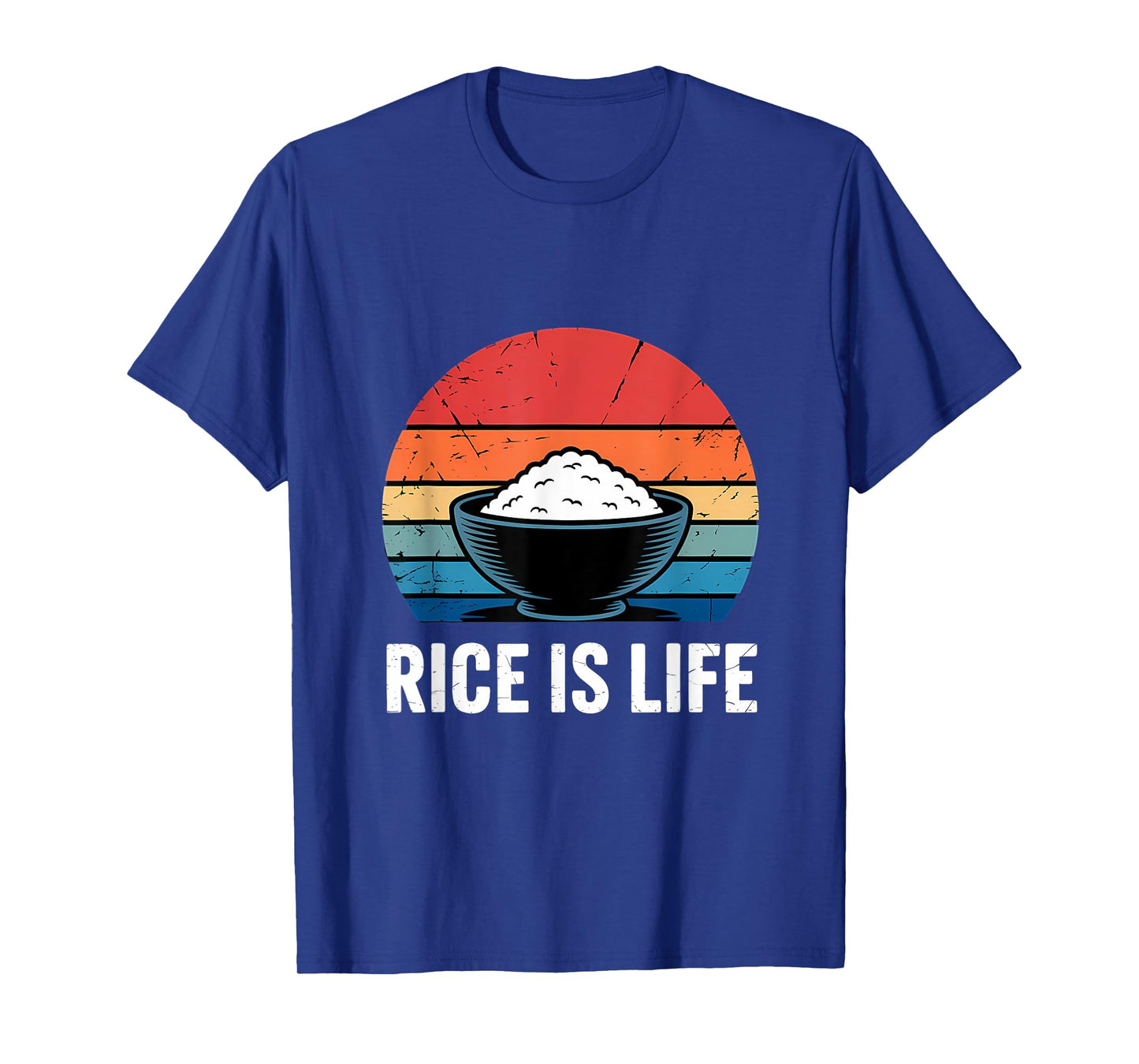 Rice Is Life Retro Vintage Sunset T-Shirt