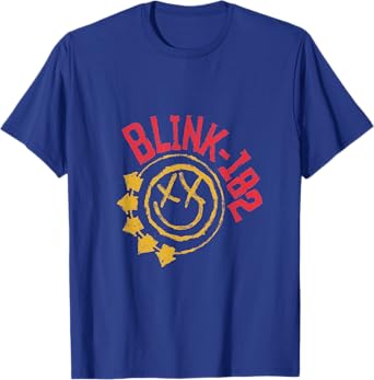Official Blink-182 Yellow Smiley Logo T-Shirt