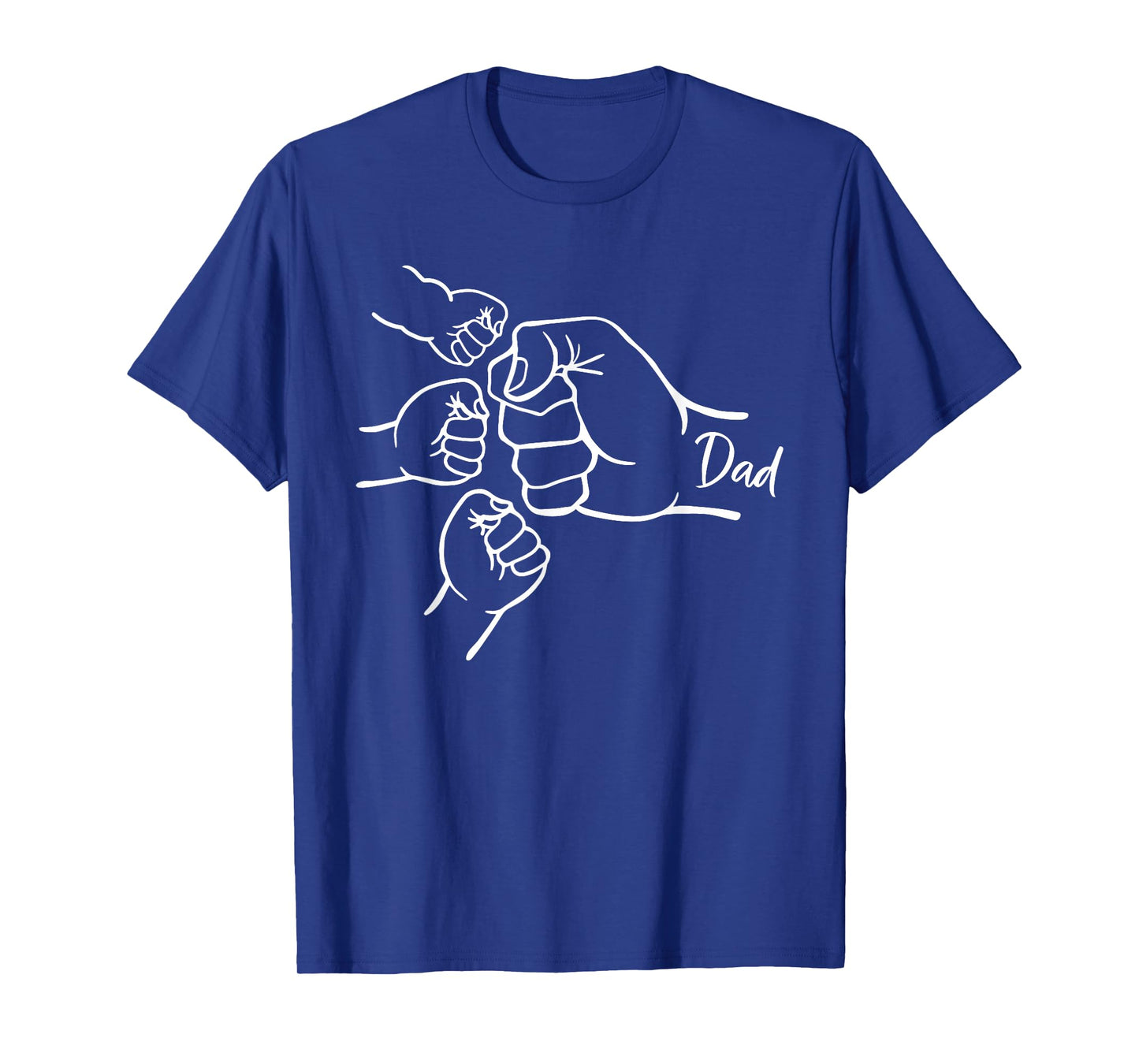 Fist Bump Dad Of Three Father Of 3 Daddy Happy Father's Day T-Shirt