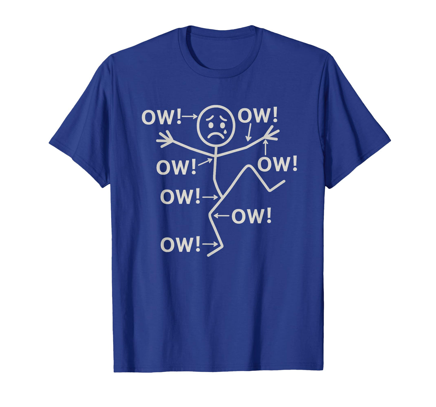 Ow Ow Ow Ow Funny Character Humor Sketch T-Shirt