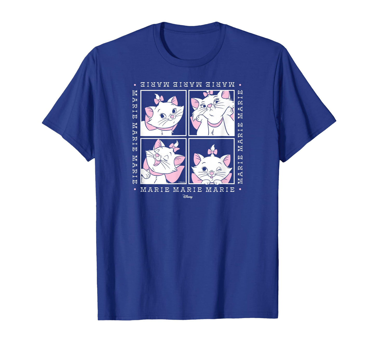 The Aristocats - Marie White Cat Character Face Grid T-Shirt