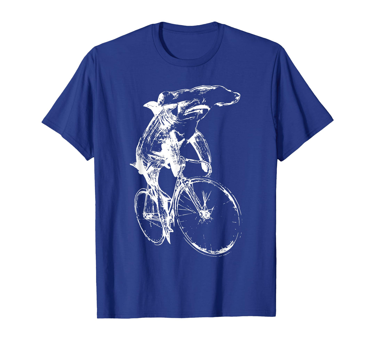 Hammerhead Sharks Riding Bicycle Retro Cycling Biking Biker T-Shirt