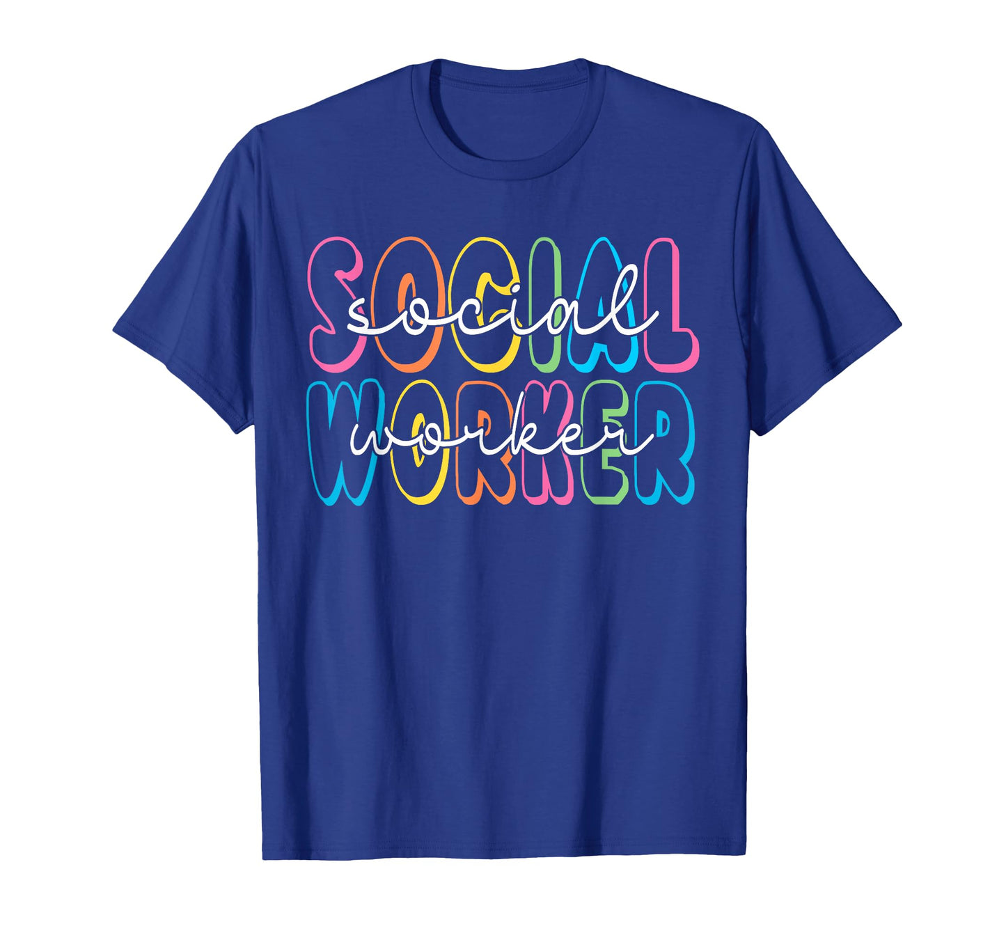 Social Worker Shirt Groovy Retro Social Work Life T-Shirt