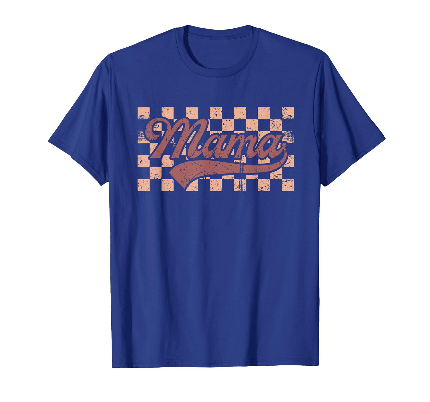 Vintage Mama Checkered Mom T-Shirt