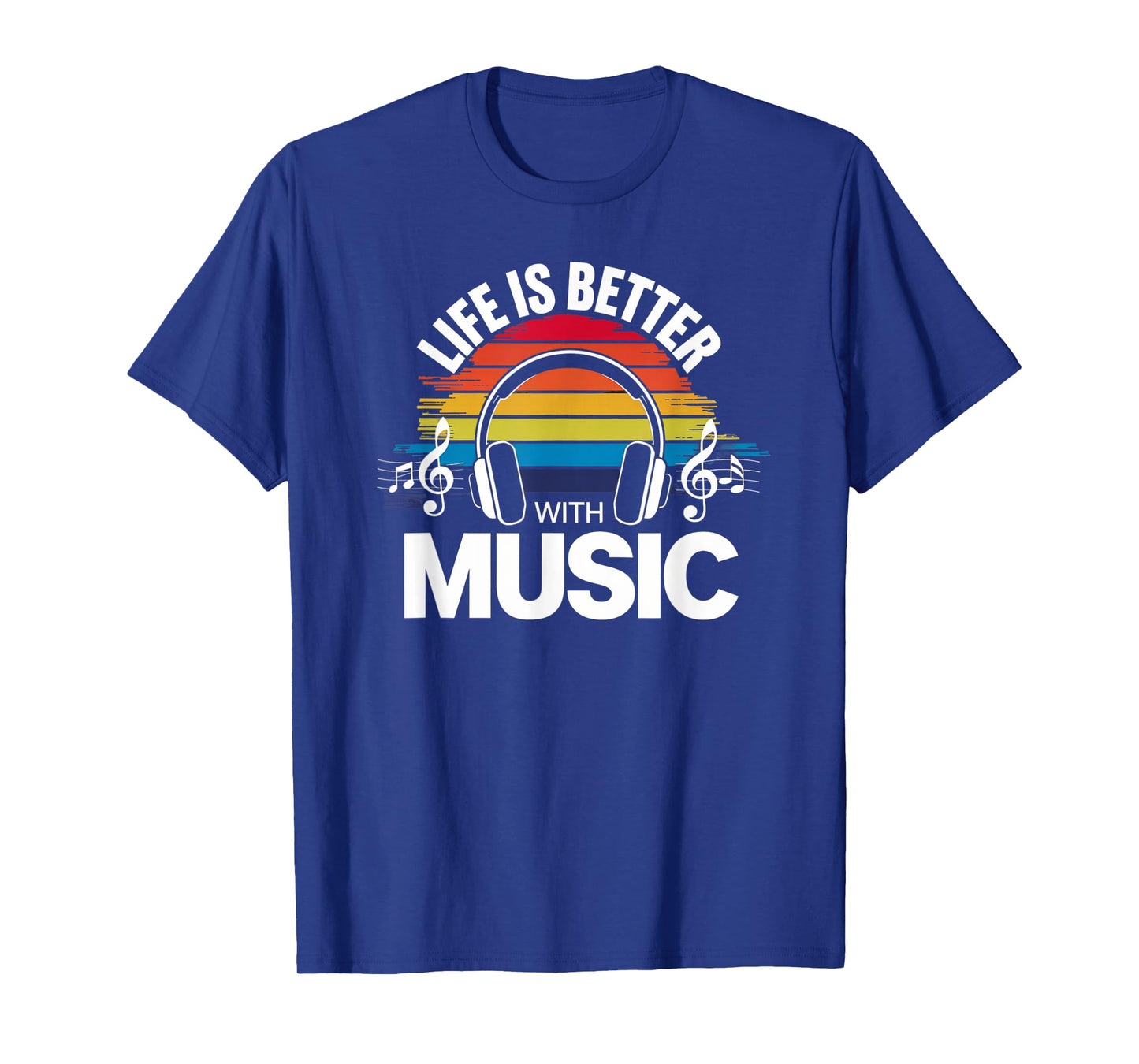 Life Is Better, With Music Lover Musician Vintage Music DJ T-Shirt