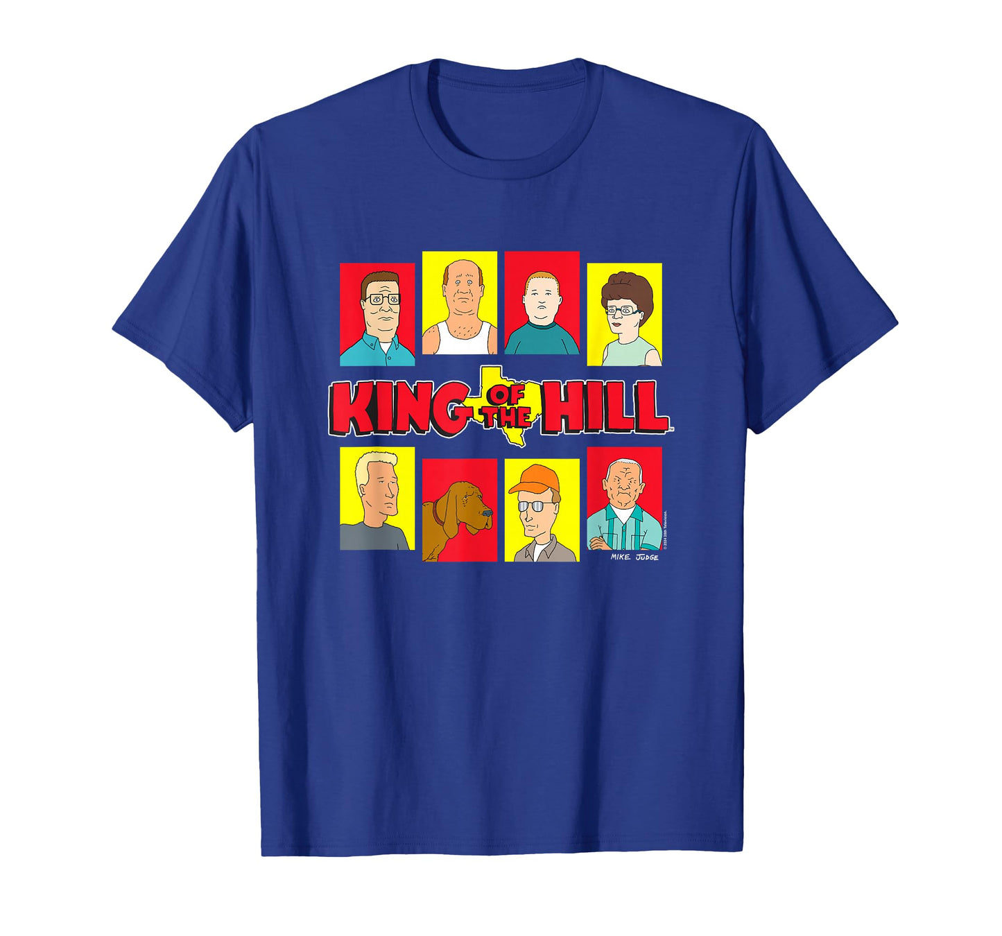 King Of The Hill Iconic Characters Group Shot Big Portraits T-Shirt