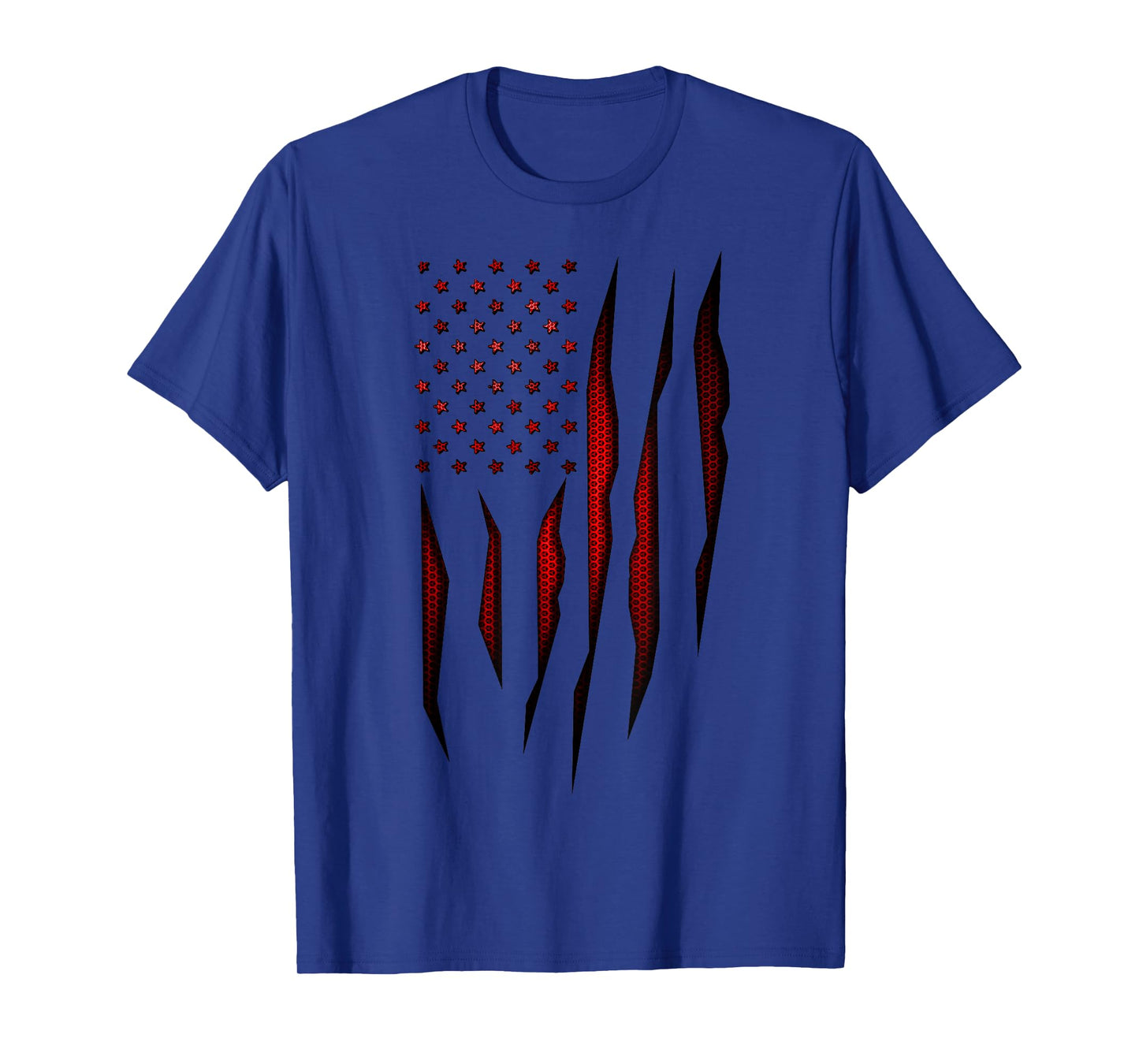 Red Carbon Onyx American Flag T-Shirt