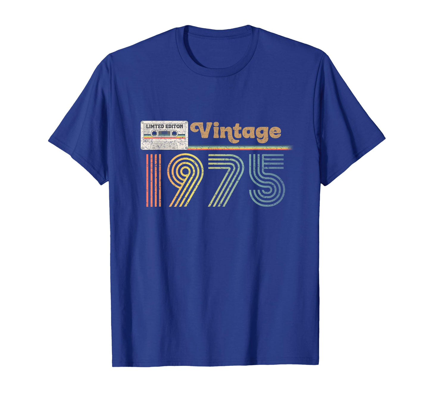 50th Birthday Gifts 1975 Vintage Cassette Tape Vintage Retro T-Shirt