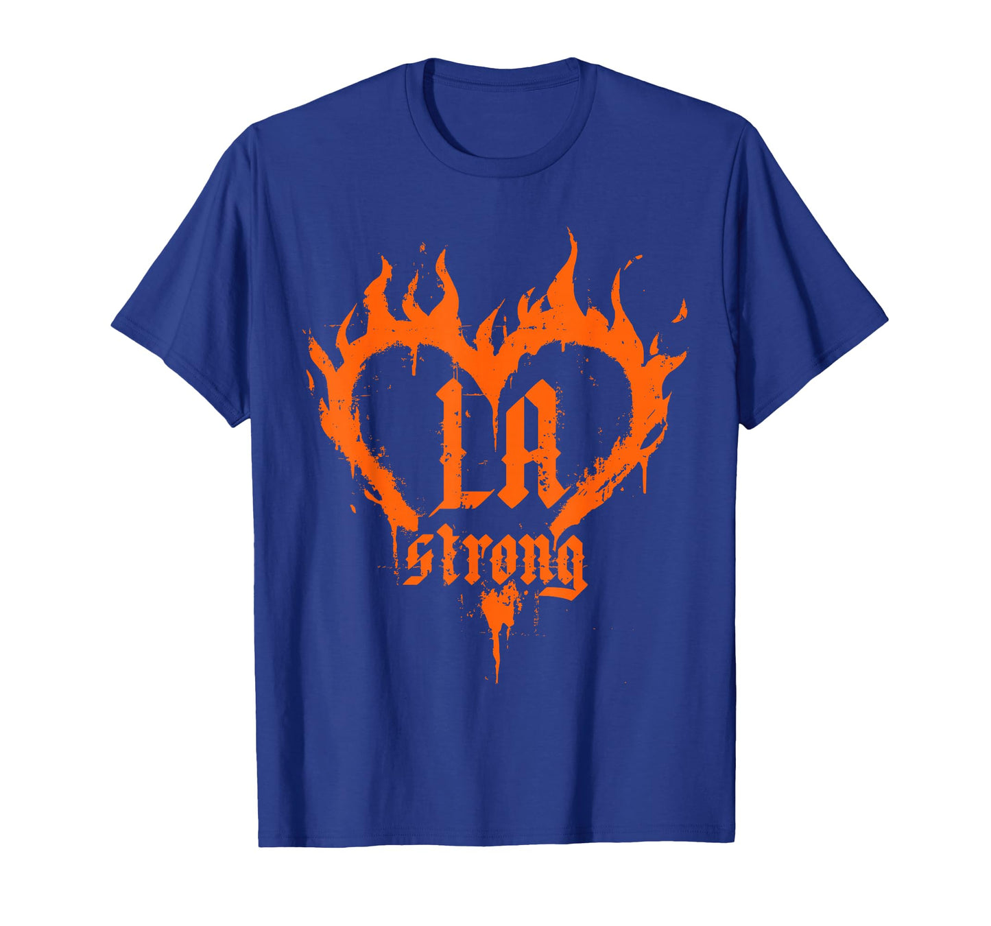 LA Strong Los Angeles Wildlife Recovery Unofficial Unisex-Adults T-Shirt Black Small Modern Classic Short Sleeve Cotton 80% Polyester 20% LA Strong Campaign T-Shirt